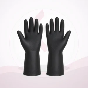 Rubber Gloves Black - Faleh Al Mustaqbil Trading Co.