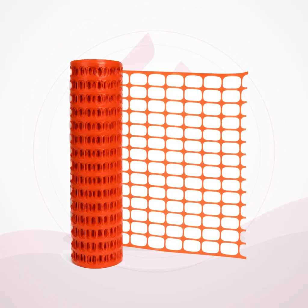 Safety Fence Barrier - Orange Plastic Mesh - Faleh Al Mustaqbil Trading Co.