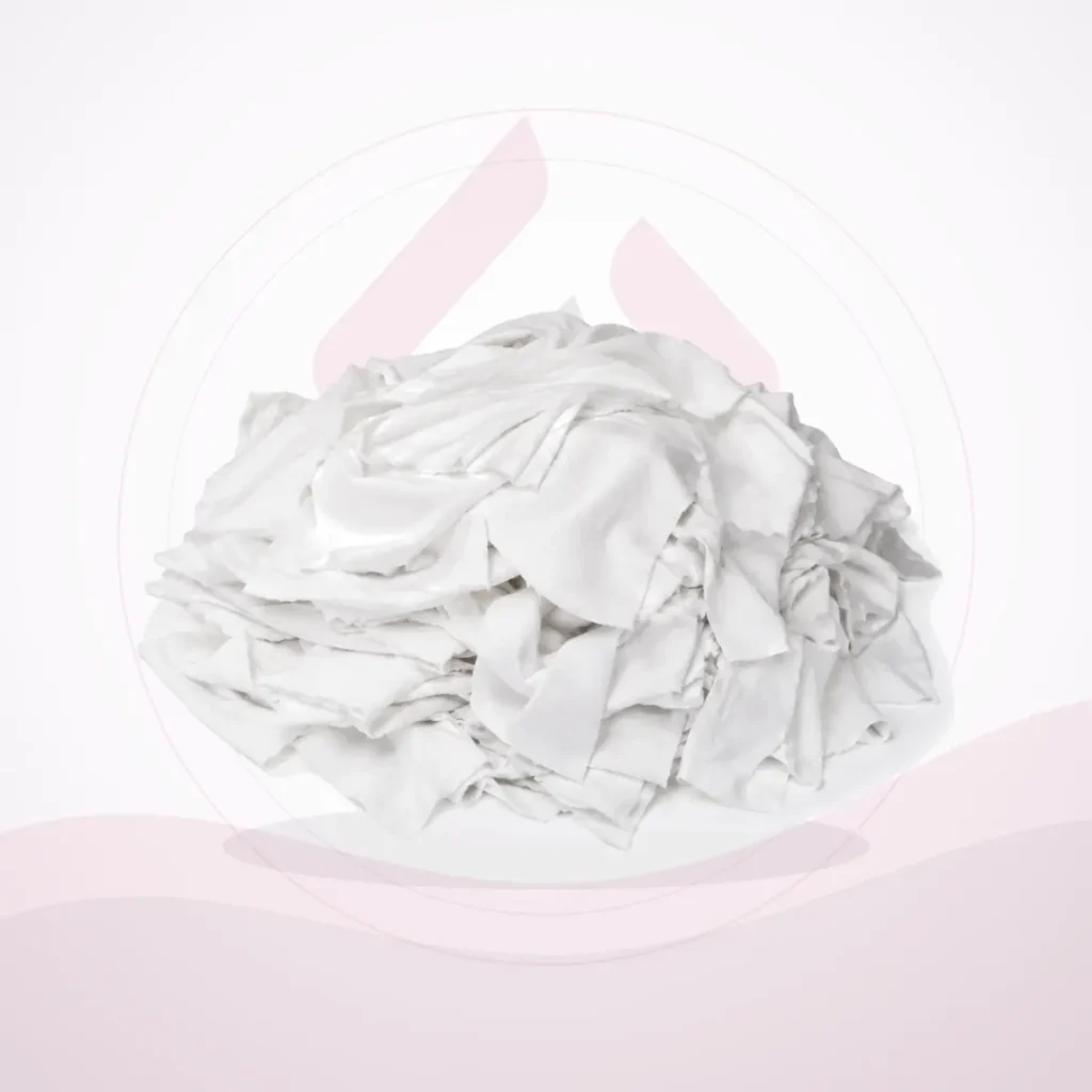 White Colour Cleaning Rags - Pure Cotton Cut Pieces - Faleh Al Mustaqbil Trading Co.