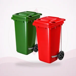 Two-Wheel Pedal Waste Bin