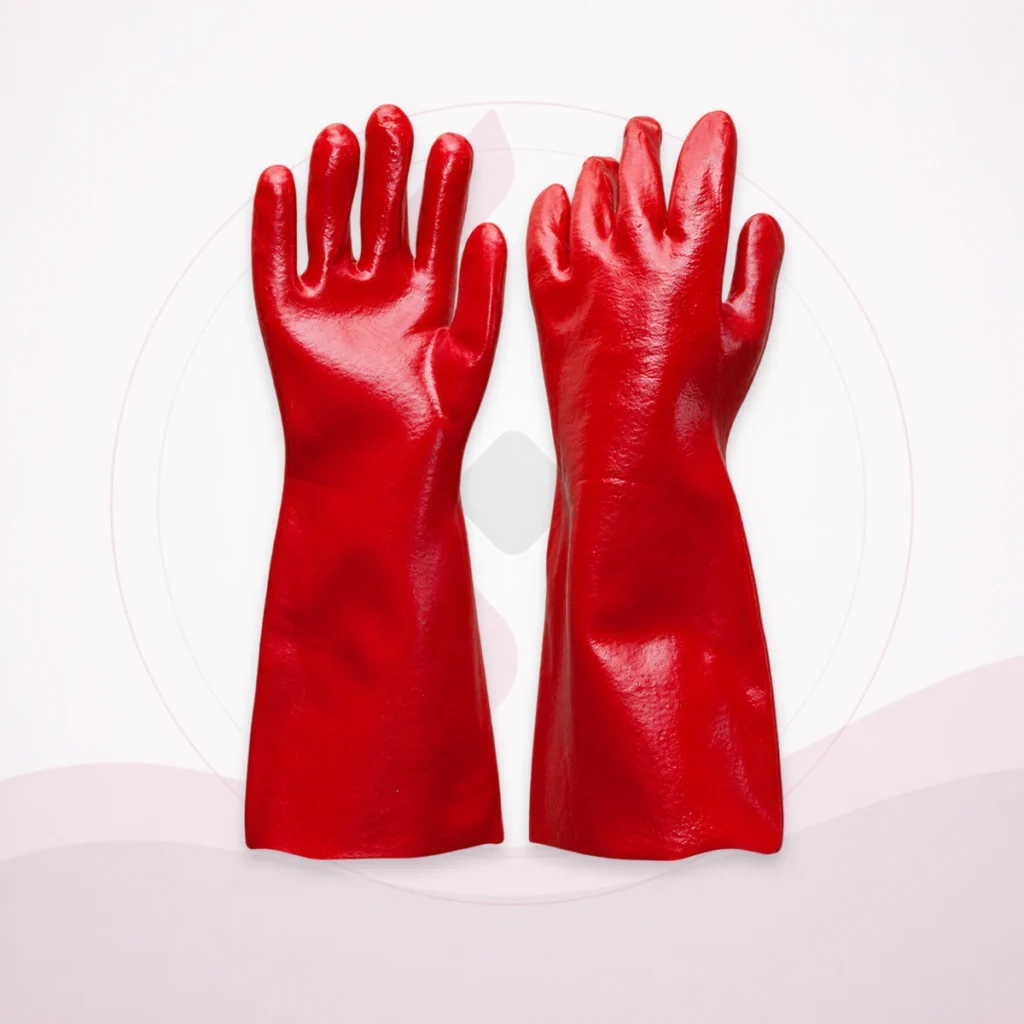 Red Chemical Gloves